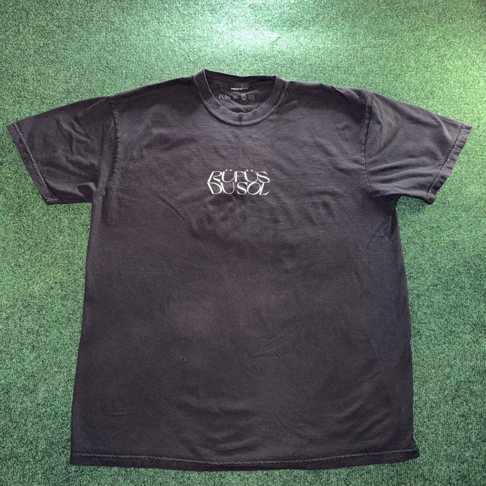 Rufus Du Sol Tour T Shirt Size XL Black Graphic Shirt